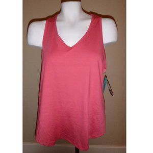 Womens MTA SPORTS V-Neck Active Wear Excercise Tank Top Size Large XL  NWT